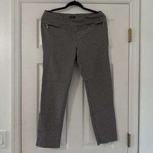 Women’s Black and White Houndstooth Pants Size Large